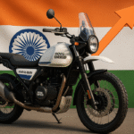 Royal Enfield Himalayan 450 adventure motorcycle on Indian roads
